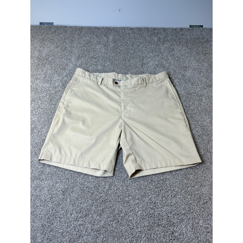 Turtleson Mens Golf Khaki Performance Flat Front Size‎ 38/8" Lightweight